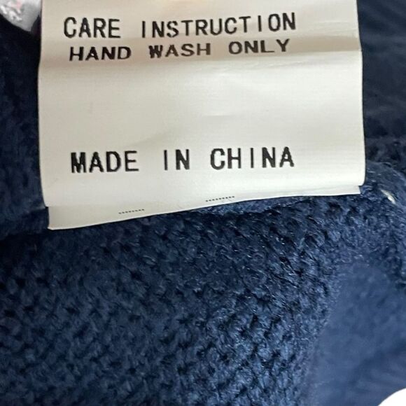 Queen of Sparkles Navy Blue Fireworks Knit Skirt Fourth of July Small - Picture 7 of 10